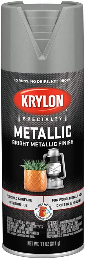 Metallic Spray Paint, Chrome Aluminum 11 Ounce