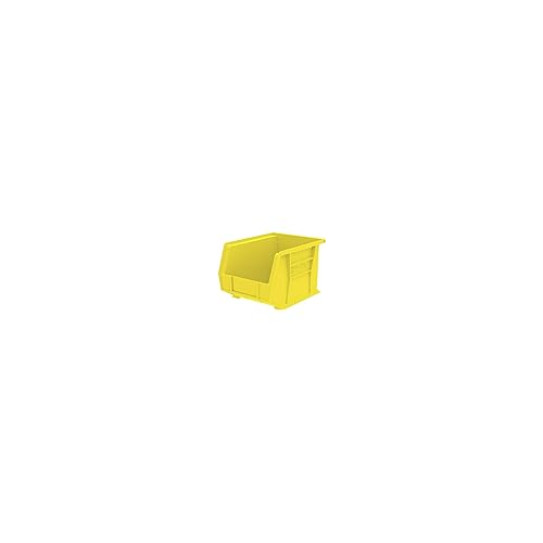 Plastic Storage Bins,  11-Inch X 8-Inch X 7-Inch, Yellow, 6 Per Pack