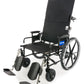 Reclining Wheelchair 28W X 20D, Full Arms, Elr