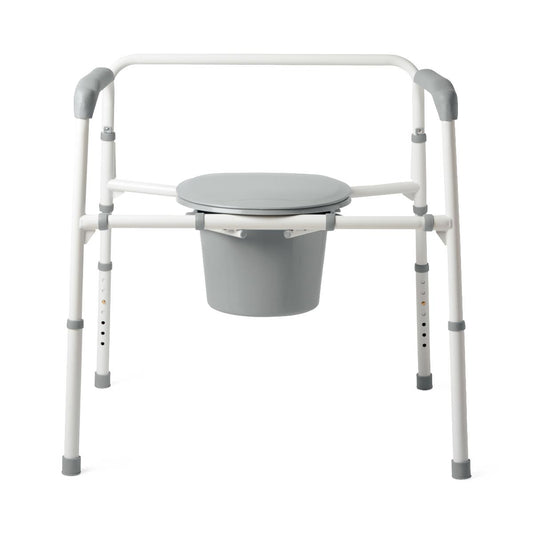 Steel Bariatric Drop Arm Commode, 1, 000 lb.