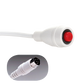 White EconoCall Call Cord for TekTone, 8-pin DIN