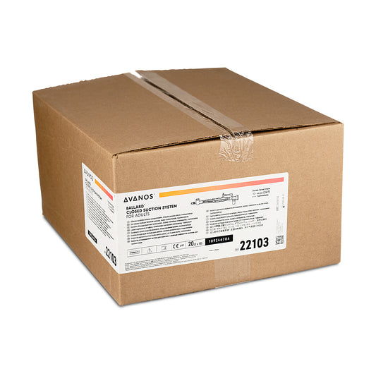 Avanos Trach Care Double. Swivel Elbow 14fr. 12" Length - Case of 20 | Extended Lead Time