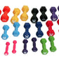 Cando Vinyl-Coated Cast Iron Dumbbells, 2 Lb., Individual