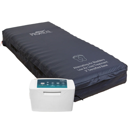 Low Air Loss / Alternating Pressure Mattress System w/ Digital Pump and 3 Densified Base 36x80x8