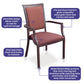 Red Chair with Squared Arms, Square Back