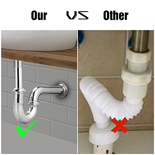 Brass P-trap Pipe Basin Sink Waste Kit