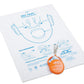 ADSAFE Adult Face Shield for CPR with Orange keychain, 1 Each