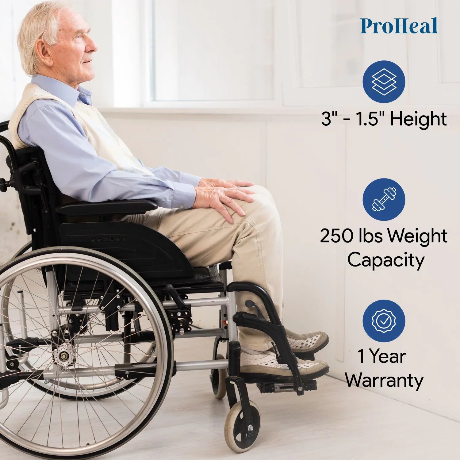 ProHeal Bariatric Foam Wedge & Pommel Wheelchair Cushion –