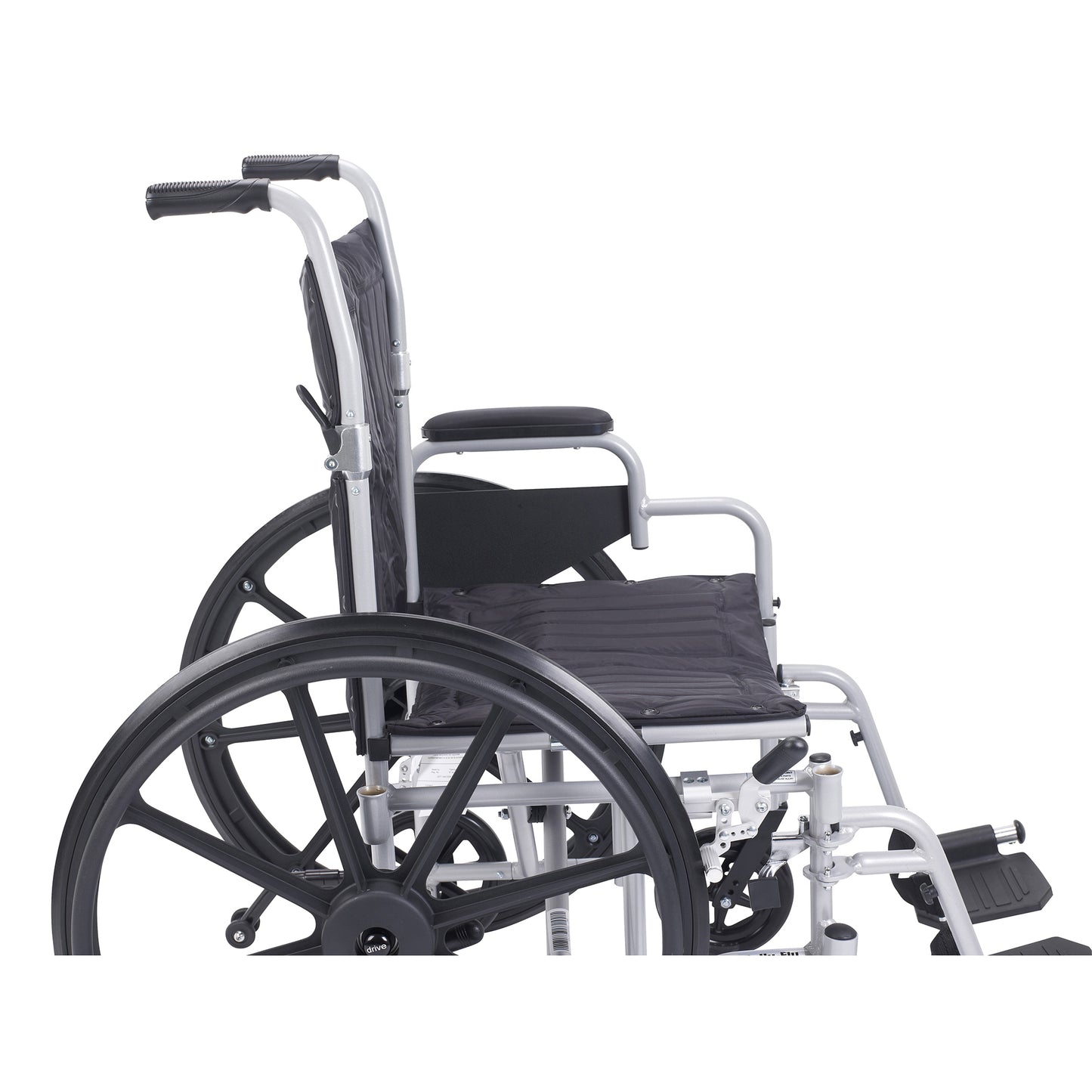 Poly Fly Light Weight Transport Chair Wheelchair with Swing away Footrest