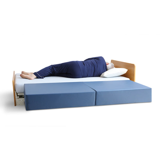 Low Bed Fall Safety Mat, Bi-Fold, 8" x 30" x 76"