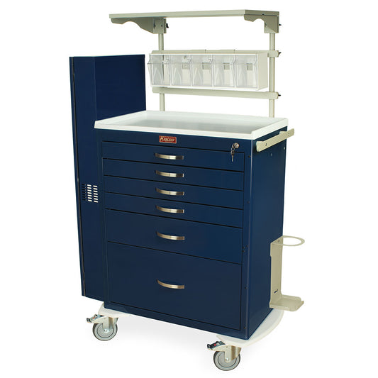 M-Series Tall Treatment Crash Cart with MD30-AIRWAYPKG Difficult Airway Package