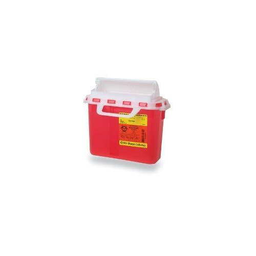 Bd Sharps Collector Horizontal Entry Red 5.4Qt 12Ea/Cs