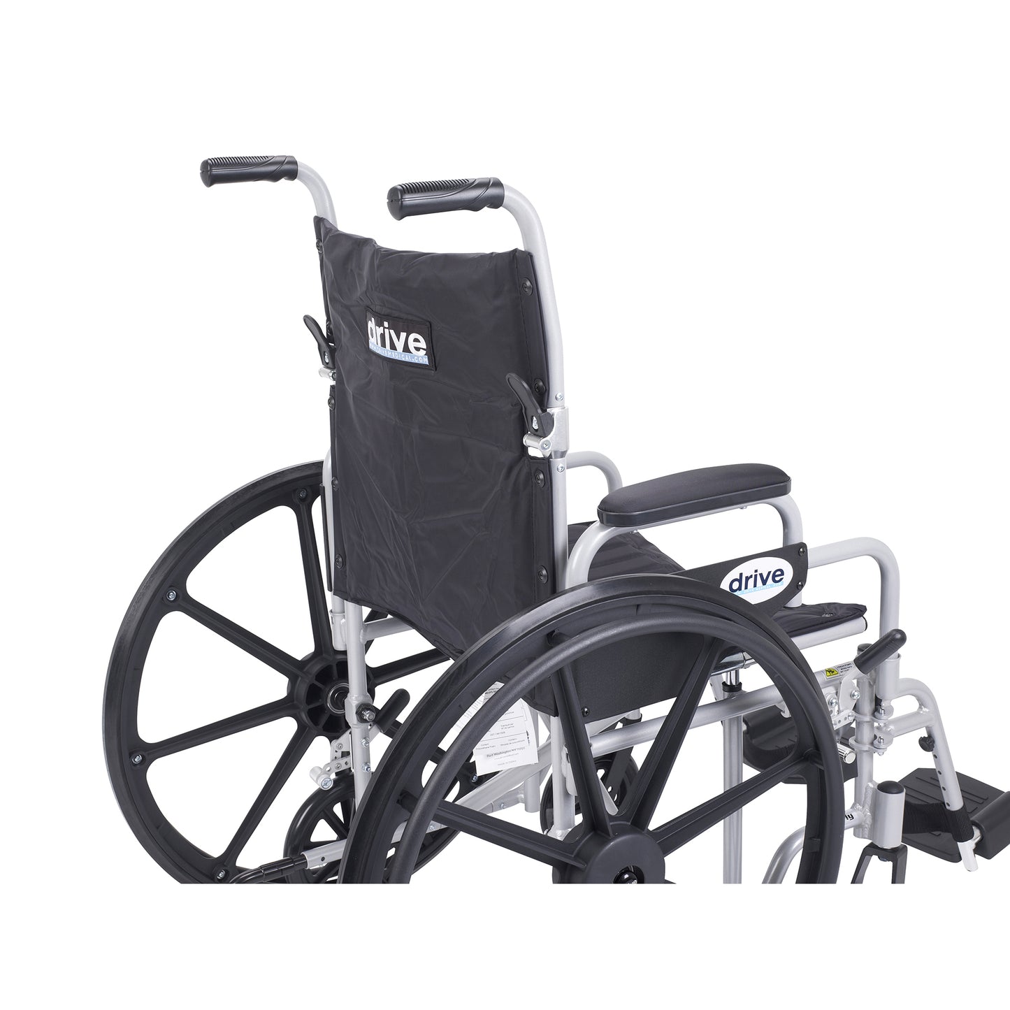 Poly Fly Light Weight Transport Chair Wheelchair with Swing away Footrest