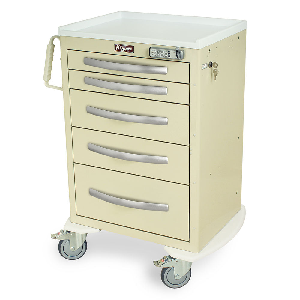 A-Series Anesthesia Cart, M18-ANS Accessories PKG, Short, 5 Drawers, Key Lock