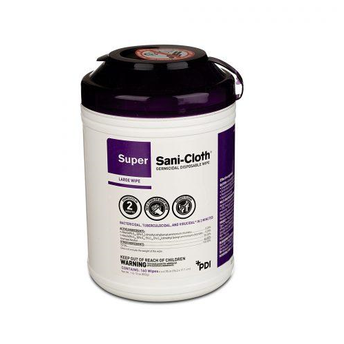 Sani Cloth Super Surface Wipes, Large (Purple Top) 160'S 12Ea/Cs