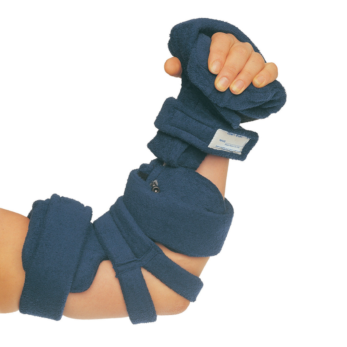 Pediatric Terry Cloth Goniometer Elbow Splint w/ Full Hand Attachment