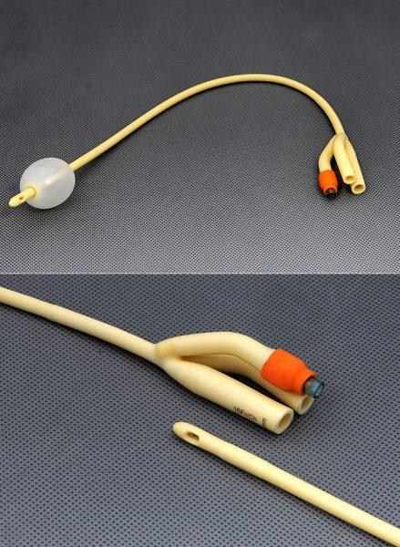 Foley Catheter Coated Latex 3-Way 5Cc 20Fr 10/Bx