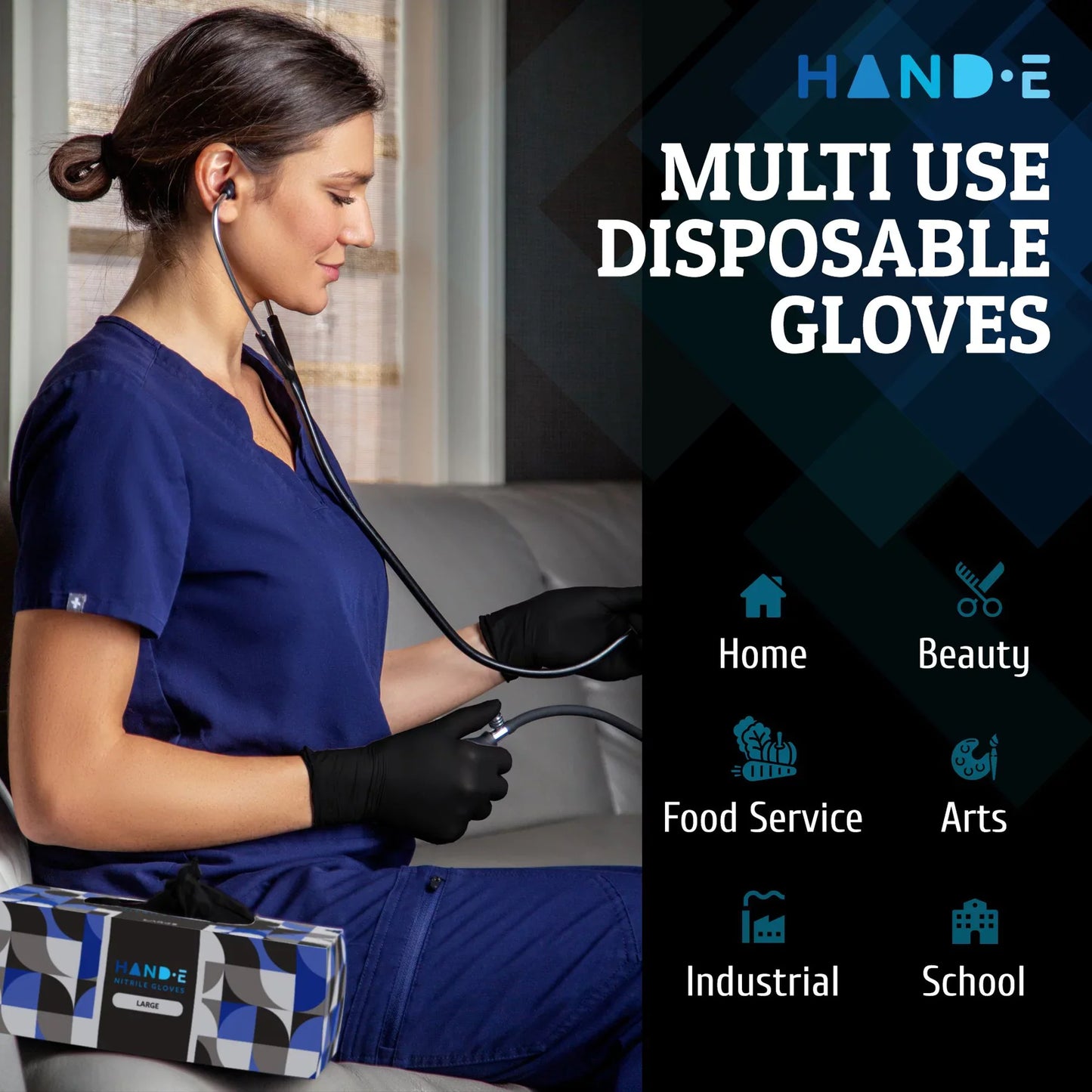 Nitrile Gloves - Black - ProHeal-Products