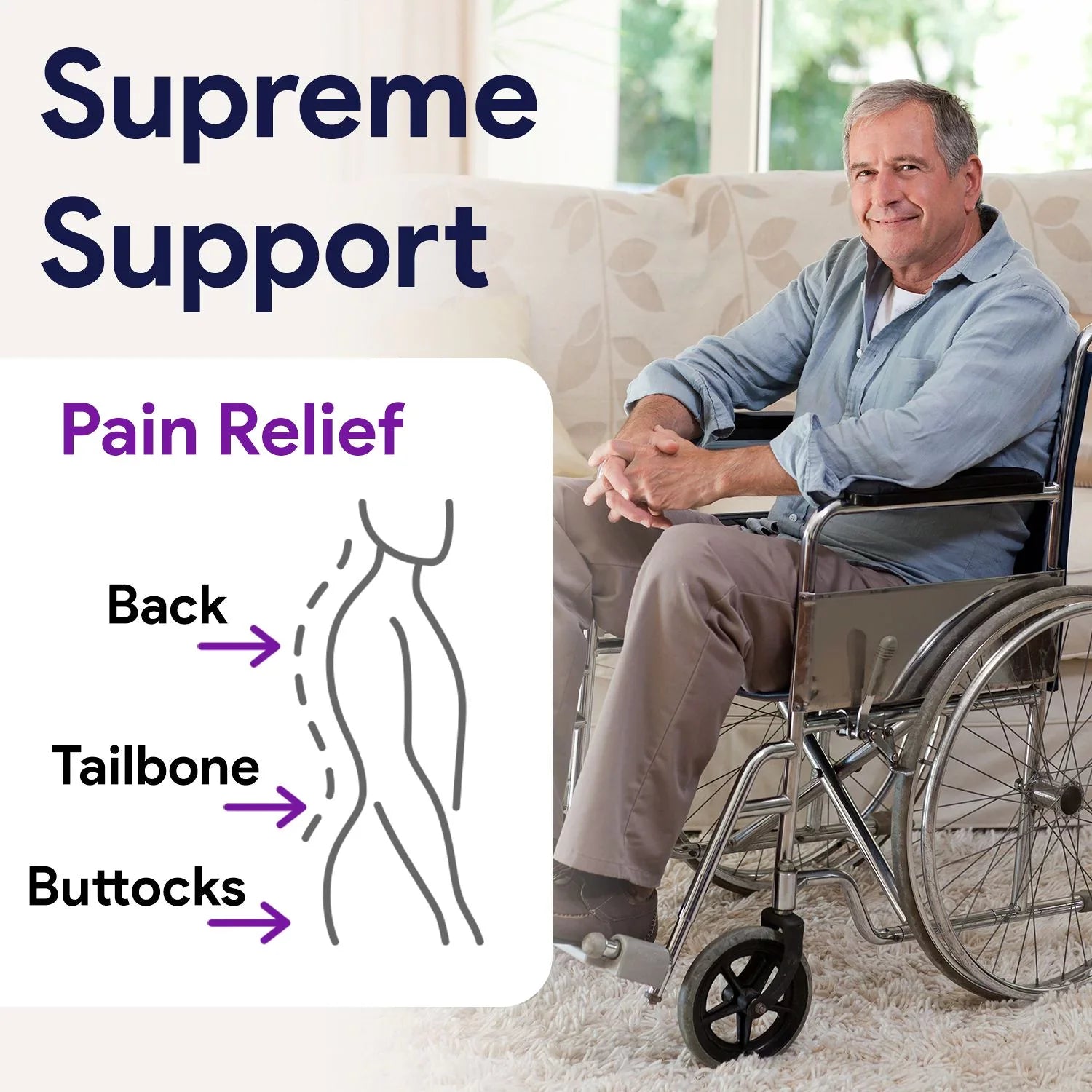 Wheelchair Back Lumbar Pillow - ProHeal-Products