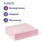 Pink Softnit Reusable Underpads, 34" x 36"