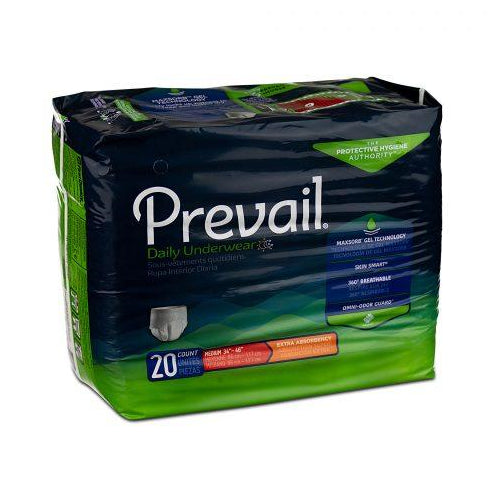 Prevail Extra Protective Underwear Medium 34"-46" - 20ea/pk 4pk/cs