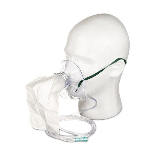 Non-Rebreather Mask W/ 7' (2.1M) Tubing 750Ml Bag Std Cnnctr Adult