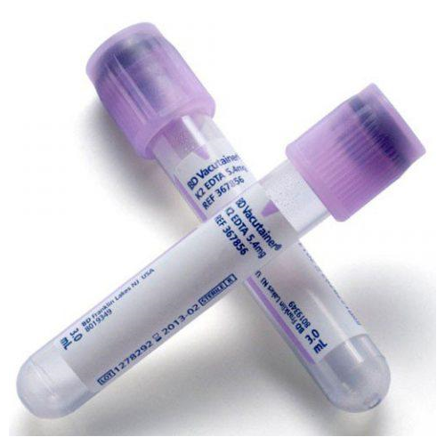 Iv Vacutainer Blood Collection Tube, Hemogard Closure, Lavender