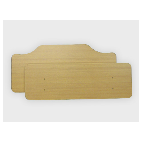 Head and Foot Boards with Staff Control Kit in Light Oak