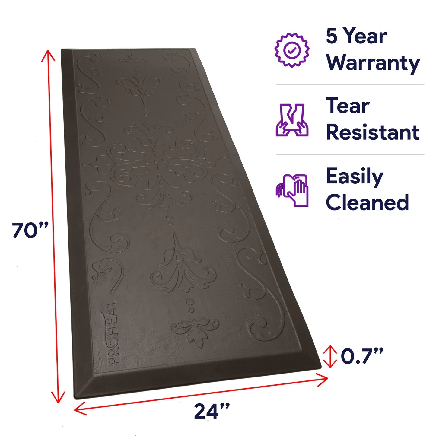 Fall Prevention Beveled Fall Mat For Seniors ProHeal