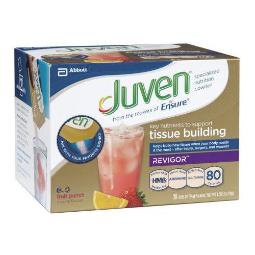 Juven Powder Fruit Punch 24gm. Packet 30ea/bx 6bx/cs