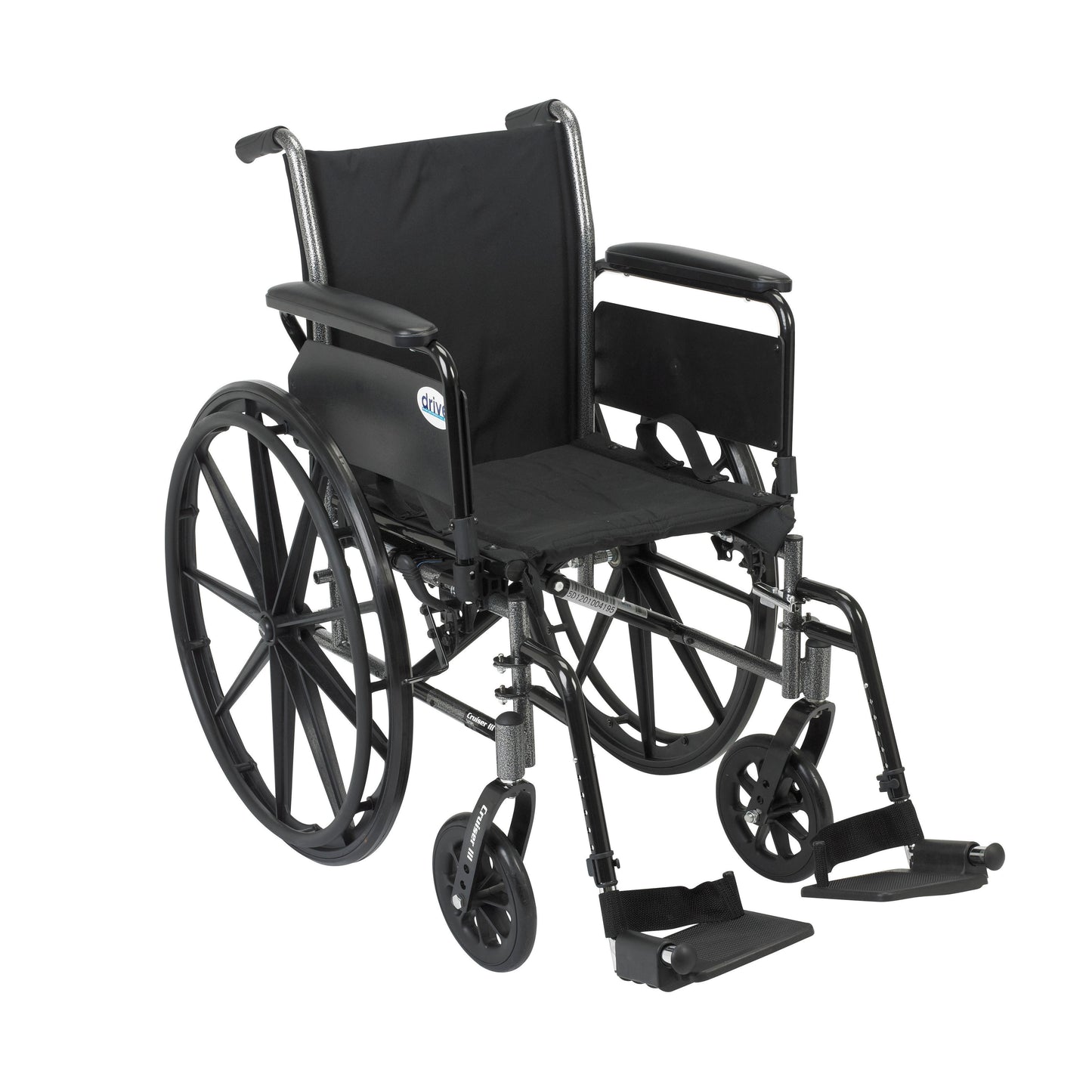 Cruiser III Light Weight Wheelchair with Flip Back Removable Arms