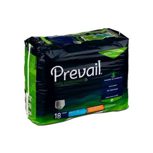 Prevail Extra Protective Underwear Large 44"- 58" - 18ea/pk 4pk/cs