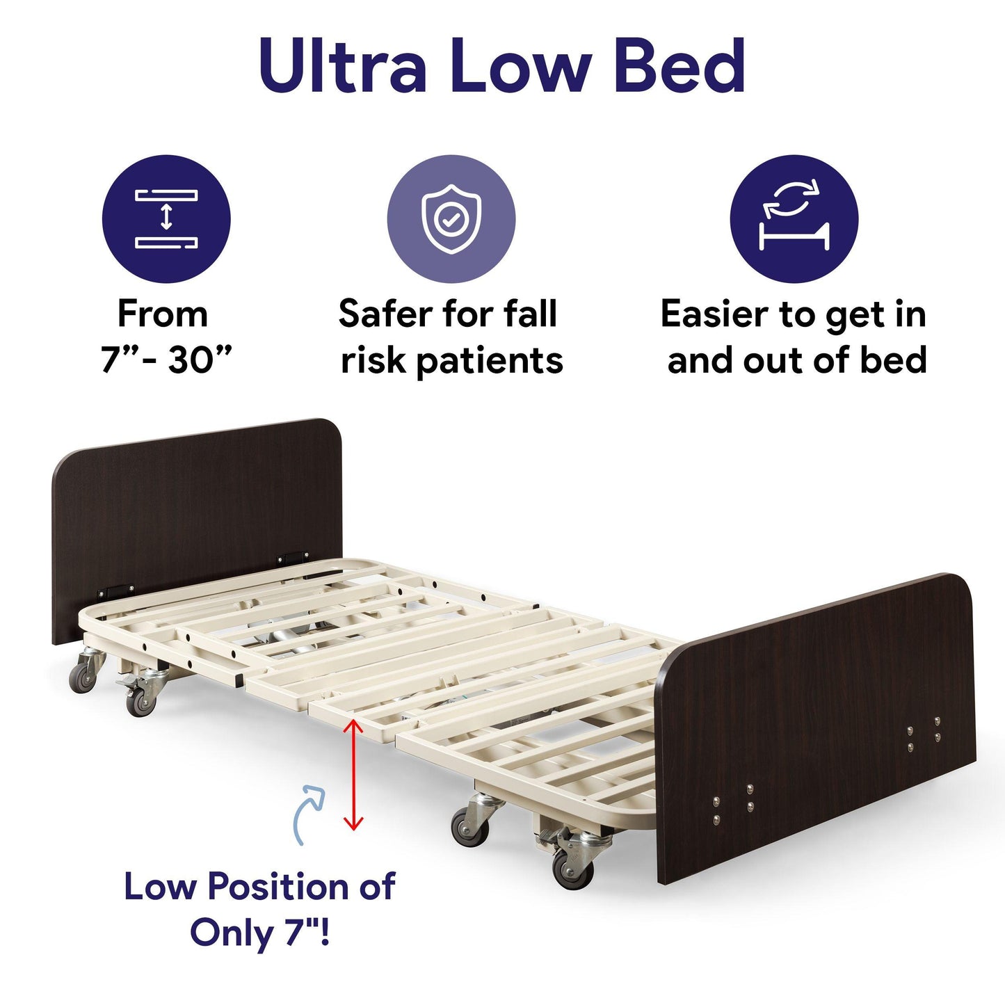 Full Electric Hospital Bed Ultra Low - ProHeal-Products