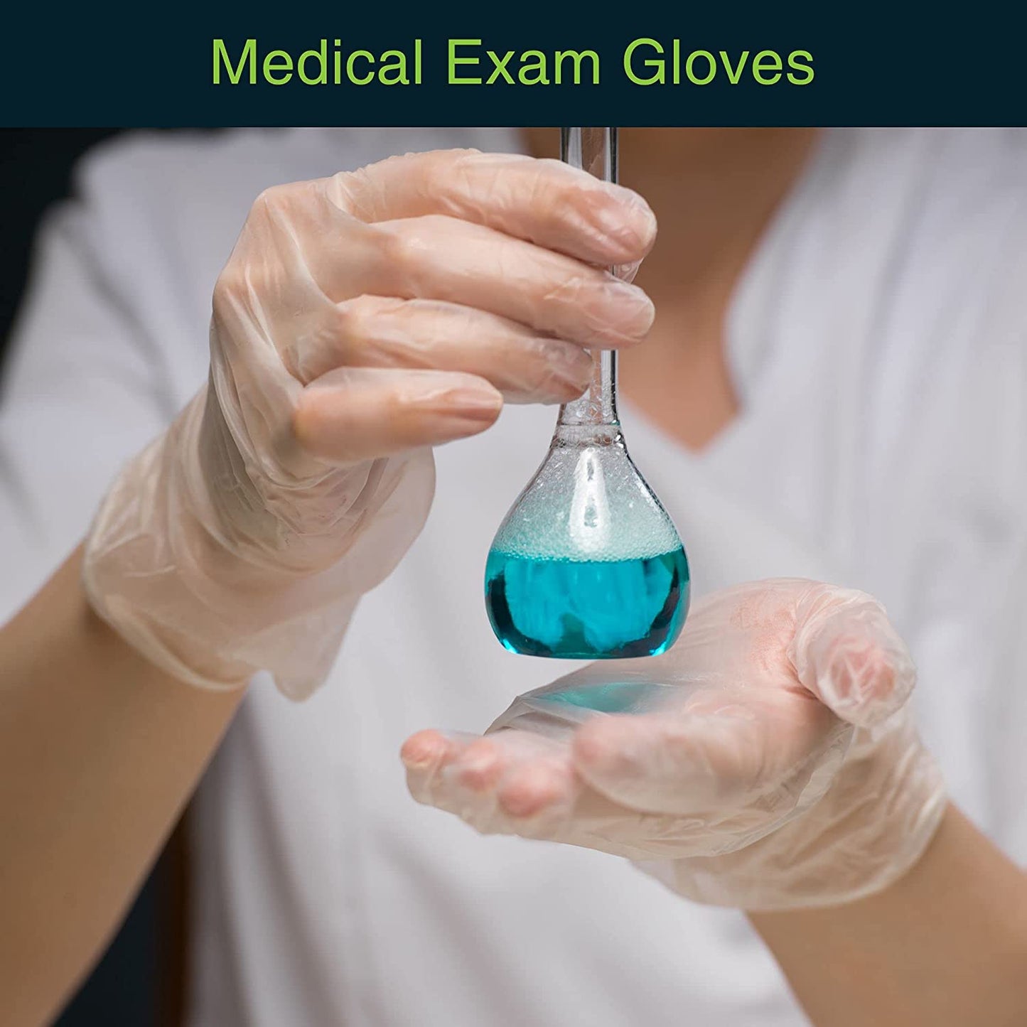 Medical Grade Vinyl Gloves - Clear