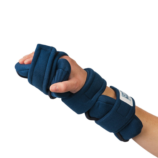 Adult Navy Blue Terry Cloth ComfySplints Large Pand Hand Thumb