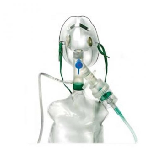 Mask Elongated Adult Hi-Concentration W/ 7' Tubing - 50Ea/Cs
