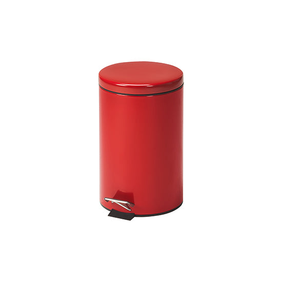 Small Round Red Waste Receptacle