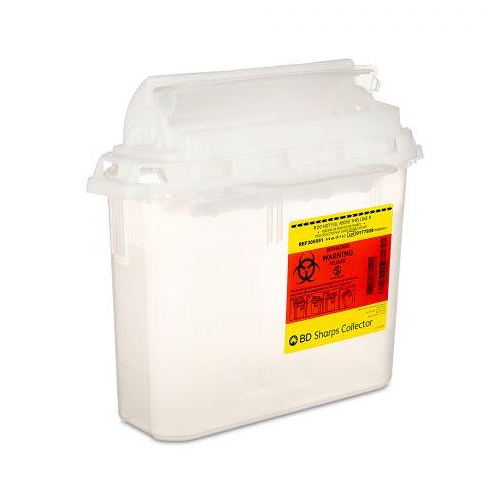 Bd Sharps Collector Clear  5.4Qt.20/Cs