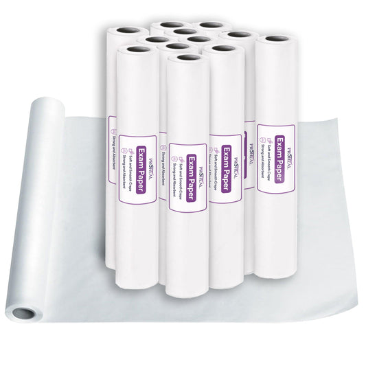 Medical Exam Table Paper Rolls - 18" x 260" - 12 Pack ProHeal