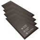 Beveled Bedside Fall Mat for Elderly - Brown - 4 Pack ProHeal