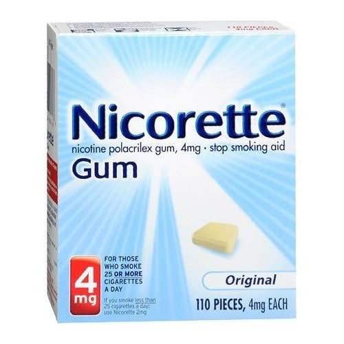 Nicorette, 4Mg. Nicotine Gum 110/Bx
