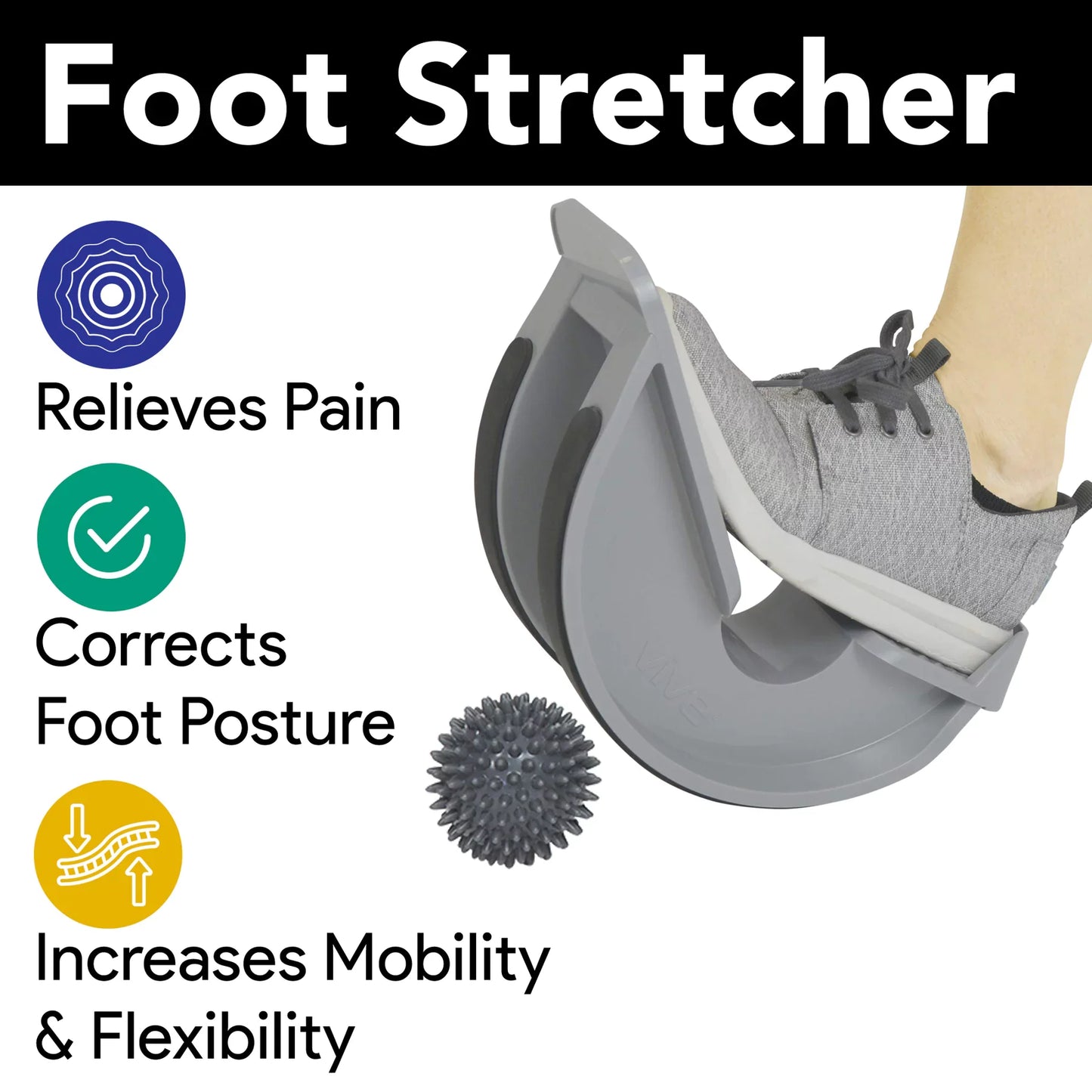 Foot Rocker and Calf Stretcher - with Free Bonus Spike Ball - ProHeal-Products