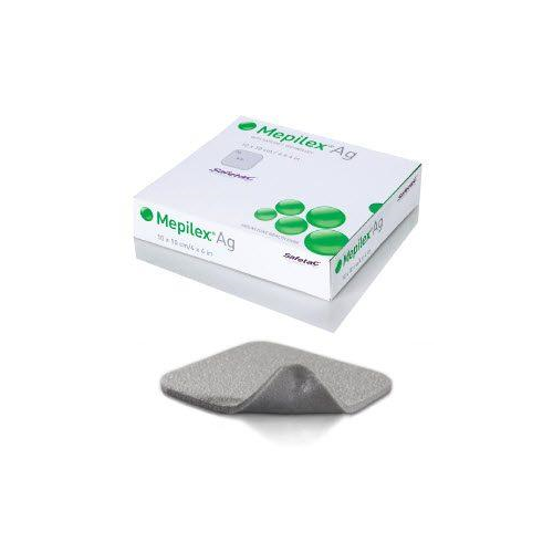 Mepilex Ag 6"X6" Silicone Foam Dressing 5Ea/Bx 5Bx/Cs Medpart.com Mepilex Ag 6"X6" Silicone Foam Dressing 5Ea/Bx 5Bx/Cs Medpart.com