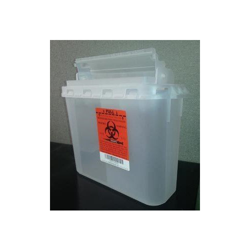 Sharps Collector 5.4Qt. Clear Each 20/Cs