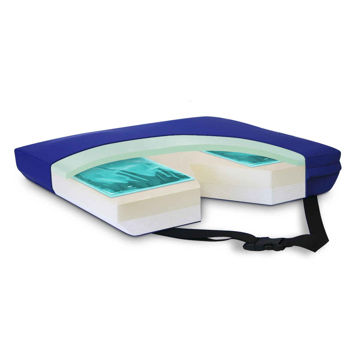 APEX CORE Coccyx Gel-Foam Cushion, 16" x 16" x 3"