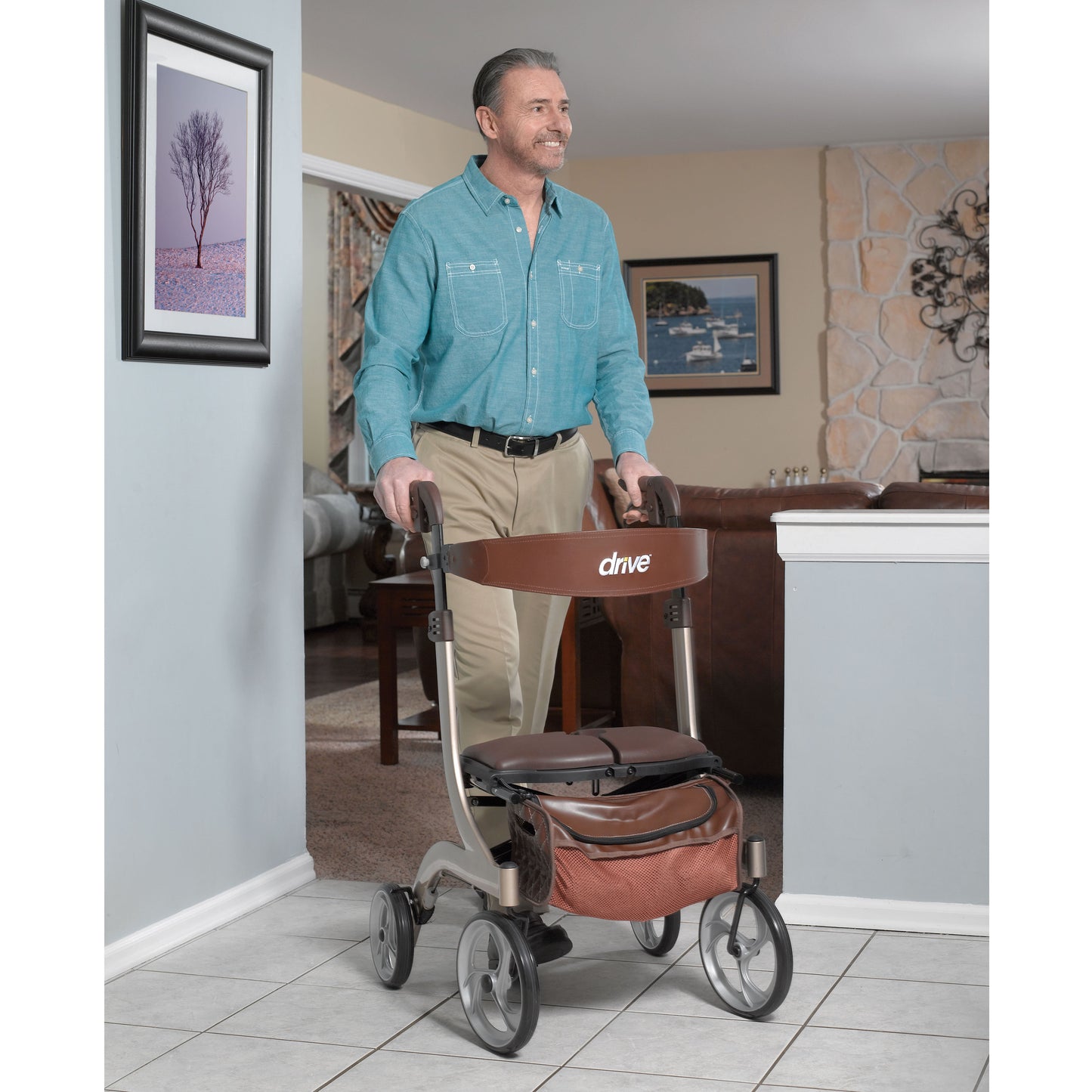 Nitro DLX Euro Style Rollator Rolling Walker