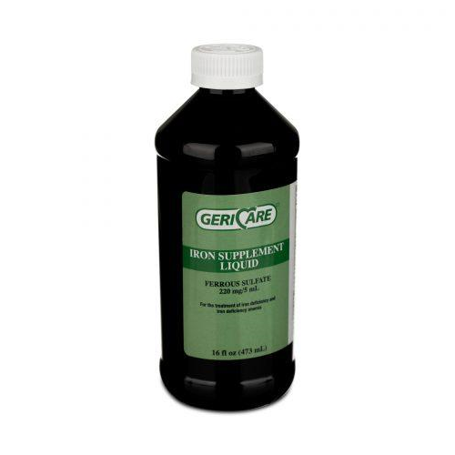 Ferrous Sulfate (Feosol) Iron Liquid Gen, 16Oz