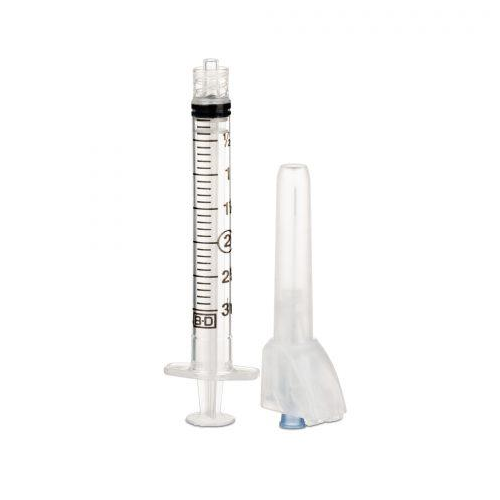 Bd Safetyglide Syringe 3Ml. 23Gx1 Needle 50/Bx  8Bx/Cs