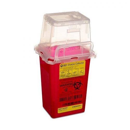 Bd Sharps Collector 1.4Qt. Red 36/Cs