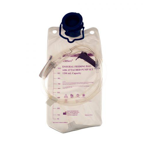 Enteral Pump Bag Set, 1200Cc, Compatible W/ Sentinel & Compat Pump